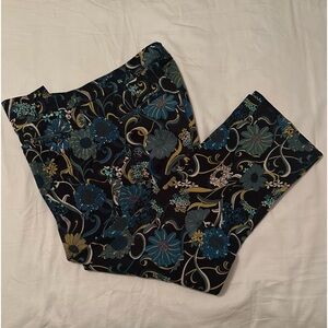 Floral crop pants by anthropology